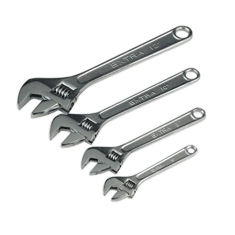 Sealey Adjustable Wrench Set 4pc 150, 200, 250 & 300mm (Siegen)